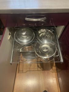 TRMLBE 2X 50cm Küchenschublade Teleskopschublade, Vollauszug Regal Korbauszug Schlafzimmerschublade Schrankauszug Schublade Küchenregal - 50cm Kunden-Foto 1