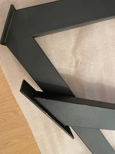 Tischgestell ’Oberau’ Stahl 98 x 58 x 43 cm Schwarz Kunden-Foto 2