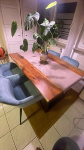 Wohnzimmer Shaggy Teppich mit weichem Hochflor in blau Größe - 80 x 150 cm Kunden-Foto 1