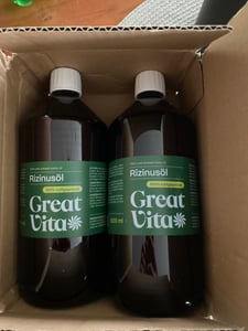 VitaFeel Rizinusöl 1000 ml | 100% reines kaltgepresstes Rizinus-Öl Kunden-Foto 2