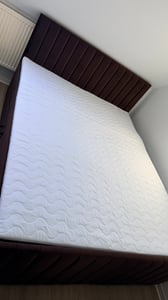 Masseno Boxspringbett ARION 160x200 cm Komplett-Set mit Bonell Matratze und Topper, Polsterbett mit Bettkästen -Braun, KRONOS 06 Kunden-Foto 9