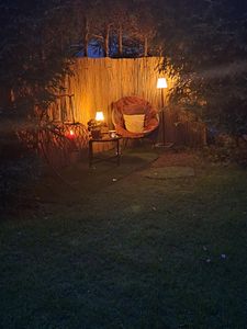 3.07 Lampada da terra a LED con 4 modalità di illuminazione - circa 106 cm - ricaricabile via USB per uso interno ed esterno Foto del cliente 1