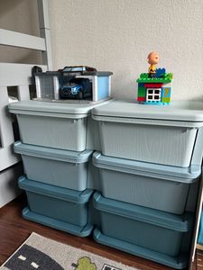 HOMCOM Schubladenschrank für Kinder Aufbewahrungsboxen mit 6 Ebenen Kindermöbel Kunden-Foto 1