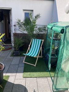 Skládací dřevěné lehátko s motivem koktejlu Daiquiri – plážové lehátko, zahradní lehátko Fotografie od zákazníka č. 1