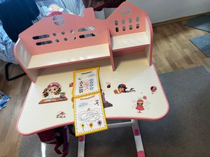 2026 Upgraded Kinder Tisch und Stuhl Set, höhenverstellbare Kinder funktionale Schreibtisch und Stuhl Set für Kinder 3-16, Kinder Studie Schreibtisch Kunden-Foto 6