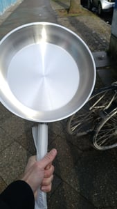 Bratpfanne Gastronomie Qualität Edelstahl Ø 24cm Induktiongeeignet Spezielle Stahllegierung ohne Gehalt von schädlichem Mangan und Nickel Kapseltopfboden Kunden-Foto 2