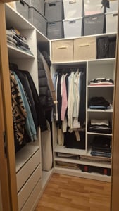 Marmex Möbel Mehrzweckschrank Modulschrank  TRES SET P Weiß 160/141x206x51 cm Kunden-Foto 1