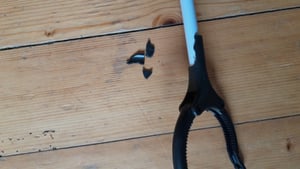 Pinza universale con paletta - Pinza per rifiuti in alluminio - Braccio di presa - Pinza per rifiuti - Pinza di presa - Ausilio di presa - Pinza per rifiuti - Ausilio per il sollevamento - Raccoglitore di rifiuti - Artiglio di presa - Nero Foto del cliente 1