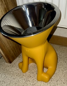 United Pets Elizabeth, Hund, Kunststoff, Edelstahl, Grau, Haustier-Fütterungsschale, Einfarbig, 1,1 l Kunden-Foto 1