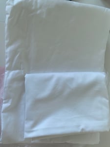Bettbezug Set Baumwollsatin, 135 x 200 cm + Kissenbezug 80 x 80 cm, Weiß Kunden-Foto 2