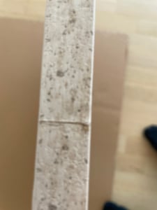 Skye Decor, Sable - Travertine, Walnut, stolik kawowy, trawertyn, płyta wiórowa pokryta w 100% melaminą, 119 x 60 x 40 cm Zdjęcie produktu od klienta nr 22