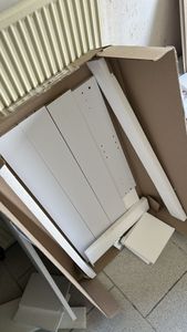 VCM 3-tlg. Waschplatz Waschtisch | Waschbecken Unterschrank Breite 80 cm | Badmöbel Set mit Schubladen Drehtüren Spiegelschrank | Badinos Kunden-Foto 1