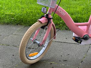 SJOEF Dolly Kinderfahrrad 16 Zoll | Ab 4 - 6 Jahre | Kinder Fahrrad für Mädchen / Jugend | Kleidergröße von 103 bis 118 cm | inklusive Stützräder - Rosa Kunden-Foto 7