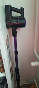 Akku Staubsauger, 500W/32000Pa Staubsauger kabellos mit HEPA ,45 Min, kabelloser Staubsauger,Anti-Tangle-Staubsauger Kunden-Foto 1