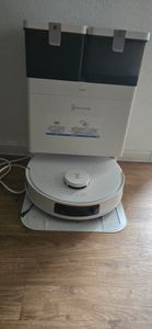 ECOVACS DEEBOT X11 PRO OMNI Saugroboter mit 2pcs Originale Reinigungslösung, 19.500 Pa Staubsauger Roboter, PowerBoost Technologie, Silber Kunden-Foto 2