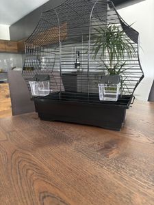 Vogelkäfig Vogelheim Vogelbauer chrom grau Kunden-Foto 1