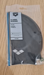 Arena Classic Silicone Cap, Czarny, Srebrny, Czapka z daszkiem, Unisex, Dorosły, Pływanie, Silikon Zdjęcie produktu od klienta nr 2