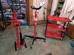 AREBOS® Getriebeheber 500 kg | Hydraulischer Motorheber 105–185 cm Höhe Kunden-Foto 1