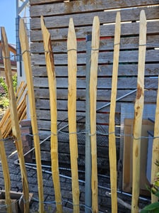 Englischer Staketenzaun Kastanie - Länge 5 Meter, Höhe 50 cm, Lattenabstand 6-8 cm Kunden-Foto 4