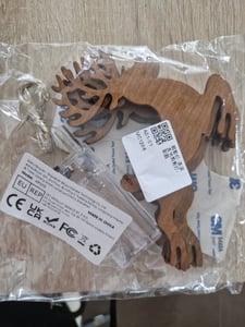 LED Weihnachtsdeko Zuckerstange, 7-teiliges 3D Holz Zuckerstange Wanddeko Set, warmweiß beleuchtet, selbstklebend, Weihnachtsbeleuchtung Kunden-Foto 1