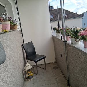tillvex® tenda a pinza tenda verticale 100x310cm grigio con manovella senza forare | tenda privacy estensibile e opaca | tenda verticale balcone terrazzo giardino | tenda privacy a rullo resistente alle intemperie Foto del cliente 3