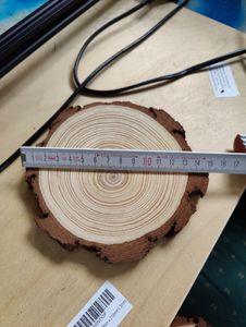 6 Stück 20-22cm Durchmesser Holzscheiben, 2 cm Dick porenfreie runde Holzstücke, Großes Format, DIY-Kreationen Kunden-Foto 1