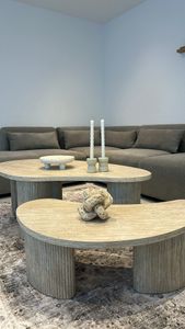 Milton & Oldbrook Couchtisch Set Versailles Travertinlook Kunden-Foto 1