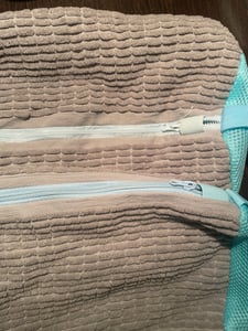 2 Stück Schuhwaschbeutel, Premium Schuh Wäschebeutel, mit 360°Reinigungsflaum und Reißverschluss, für Waschmaschine und Reise Kunden-Foto 1