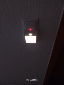 3 Stück LED Nachtlicht Steckdose Dimmbar Warmweiß mit Bewegungsmelder und Dämmerungssensor für Treppe, Schlafzimmer, Flur Kunden-Foto 2