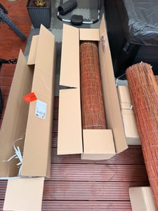 Ogrodzenia Wiklinowe Weidenmatte 170 x 500 cm - Balkon Sichtschutz - Zaun Garten aus Holz - Sichtschutz Garten - Windschutz & Sonnenschutz - Schattens Kunden-Foto 6