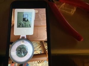 Poolthermometer, Schwimmendes Pool Thermometer, schwimmende, Funk-Empfänger, LCD, IP67 wasserdicht, mit Indoor-Temperatur Luftfeuchtigkeit Monitor Kunden-Foto 3