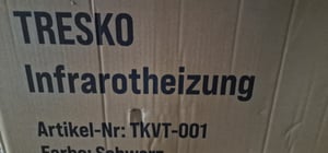 TRESKO® Riscaldatore elettrico bianco 1500W Vetro Convettore Riscaldatore a parete in vetro Radiatore bagno Foto del cliente 2