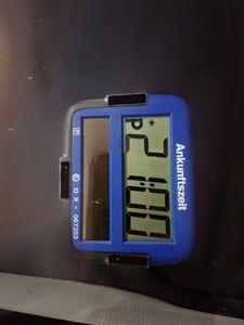 Needit Park Micro Solar elektronische Parkscheibe KBA zugelassen Blau Kunden-Foto 1
