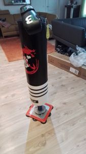 Dripex Boxsack Kinder Freistehender Standboxsack Boxpartner Boxing Trainer Punching Bag (Rot) Kunden-Foto 1