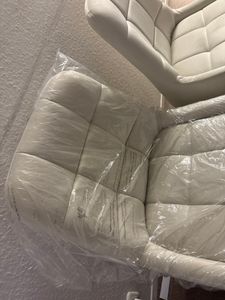 WOLTU 6 x Esszimmerstühle, Polsterstuhl mit Metallgestell, Samt, Beige Kunden-Foto 1