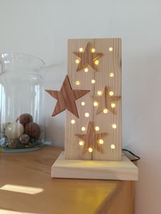 Lex Light LED Batterie Lichterkette 7,1m 8 Funktionen Timer schwarz Kunden-Foto 1