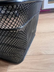 Cesta trasera para bicicleta, de gran capacidad, impermeable, fabricada en metal resistente, ideal para animales pequeños y gatos, con capacidad de carga Foto del cliente 3