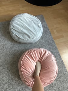 Stoffschmiede ® | Bodenkissen | 57cm Durchmesser | Dunkelgrau Kunden-Foto 1