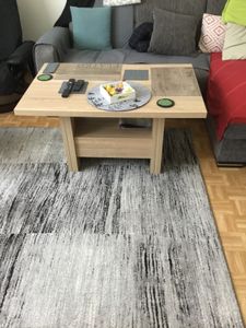 Couchtisch Wohnzimmertisch Ulli - Nachbildung Sonoma Eiche - mit Ablage und Schubkasten - Melaminbeschichtung - Maß 105x67x55cm Kunden-Foto 1