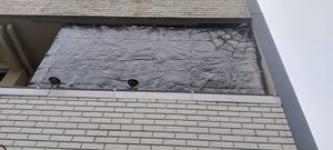 WOLTU PVC Abdeckplane transparent mit Ösen&Seil, Wasserdicht, Windschutz, 2x1m Kunden-Foto 1
