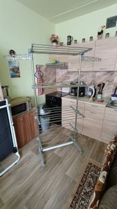 Mobilní sušák na prádlo, věžový sušák s bočními křídly na 3/4 úrovních, modrý Fotografie od zákazníka č. 1