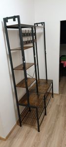 VASAGLE Garderobenständer mit Schuhbank, 9 Dreifach-Haken, 6 seitliche Haken Kunden-Foto 4
