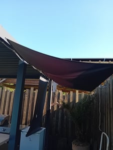 Oxford Stoff wasserdicht PVC-beschichtet - Graphit, 160 cm breit | Outdoor Meterware für Pavillons, Vorhänge, Abdeckungen, Balkon, Garten, wetterfest Kunden-Foto 2