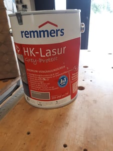 Remmers HK-Lasur 3in1 Grey-Protect graphitgrau (FT-25416) 5 l, Holzlasur aussen Kunden-Foto 2