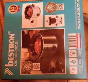 Bestron Dampfgarer, Mit Keramikpfanne und Glasdeckel, 1,5 Liter, 120 Watt, Edelstahl Kunden-Foto 3