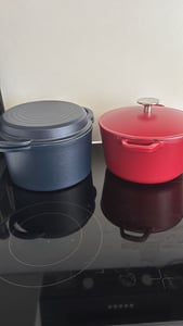 GSW Gusseisentopf 21 cm, 3,8 Liter, weiß, Emaillebeschichtung, Backofengeeignet, für alle Herdarten Kunden-Foto 2