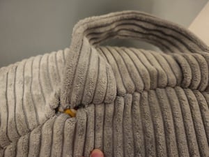 MISIOO Kinder Sitzsack Bezug für Kuscheltiere – Spielzeug Aufbewahrung & Bean Bag in einem – Cord Stoff, Waschbar, mit Reißverschluss Kunden-Foto 1
