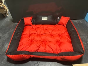 Pelech pre psov KINGDOG 115x95 cm personalizovaný vodotesný zelený Fotografia od zákazníka č. 3
