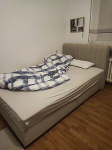 Boxspringbett 120x200 EVEREST, mit Topper, mit Bettkästen,  Einzelbett, Dunkelgrün, Panda Möbel Kunden-Foto 1