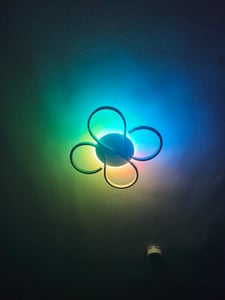 35W LED Deckenleuchte with RGB Backlamp, Dimmbare mit Fernbedienung, Butterflyform Deckenlampe für Wohnzimmer Schlafzimmer Kinderzimmer Kunden-Foto 1